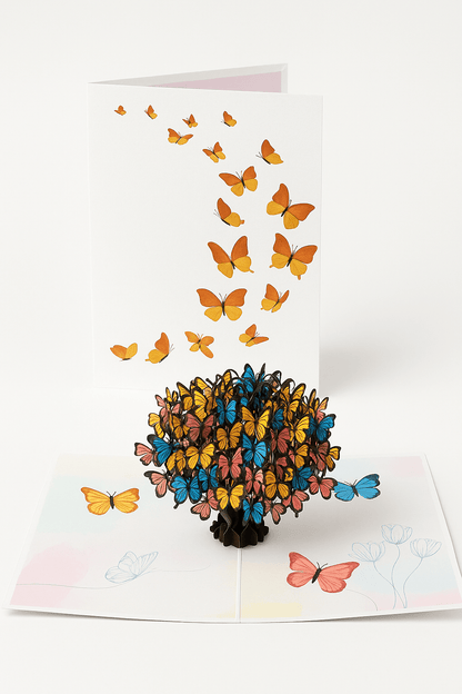 Butterfly Tree Pop Up Card - Multi - Occasion - The Card Corner