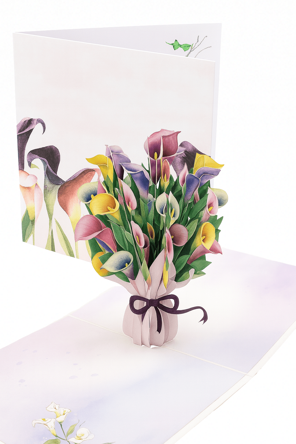 Calla Lily Flower Bouquet Pop Up Card - The Card Corner