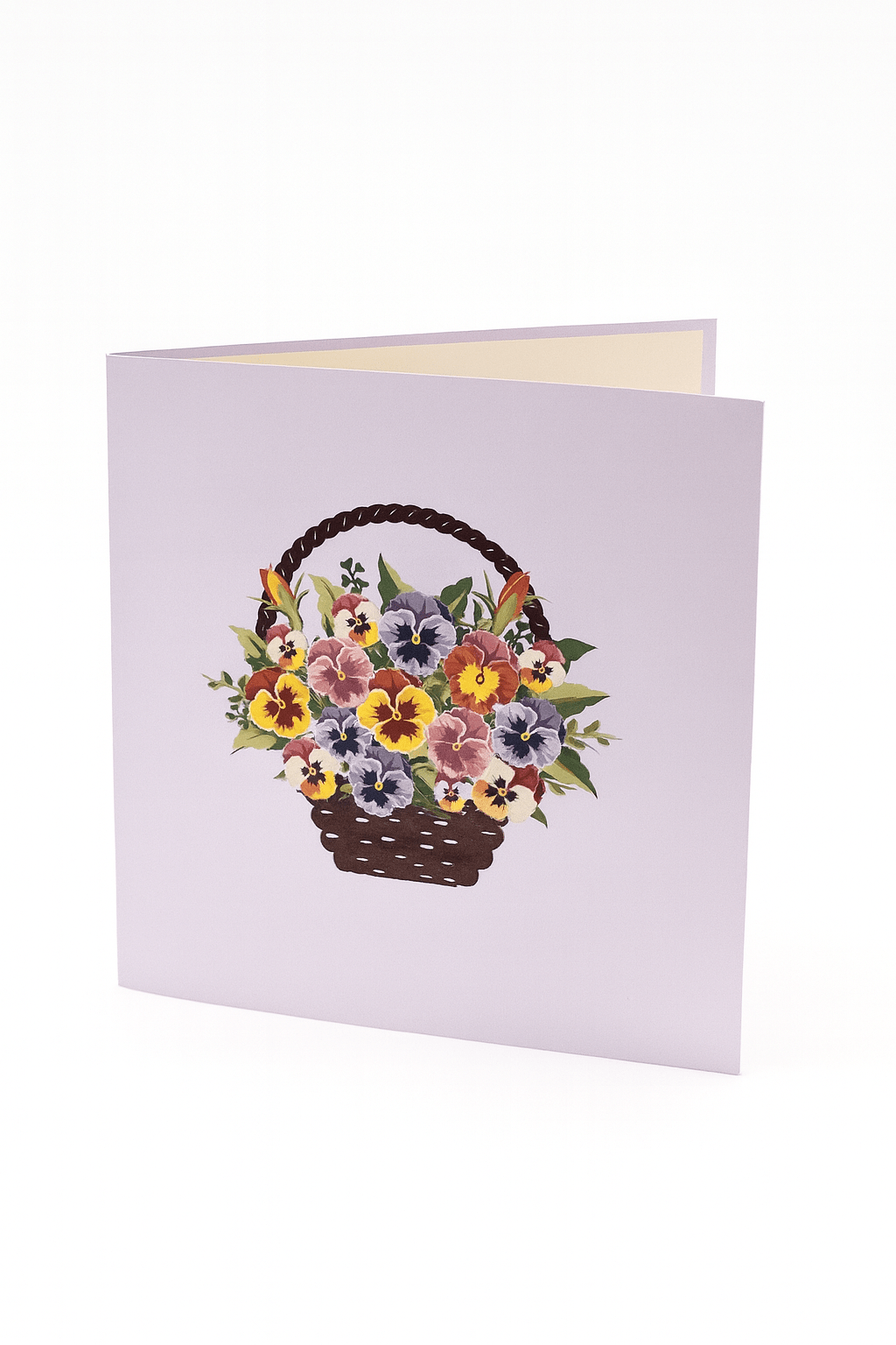 Flower Basket Pop Up Card - 3D Floral Bouquet for All Occasions - The Card Corner