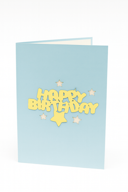 Happy Birthday Pop Up Card - 3D Colorful Ribbons & Balloons - The Card Corner