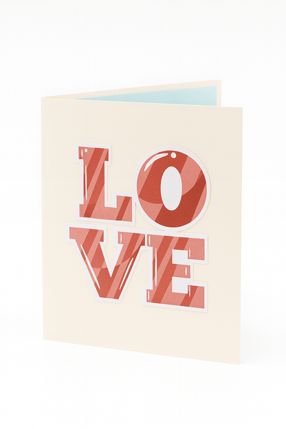 LOVE Pop Up Card - 3D Hearts & Clouds | Romantic Greeting - The Card Corner